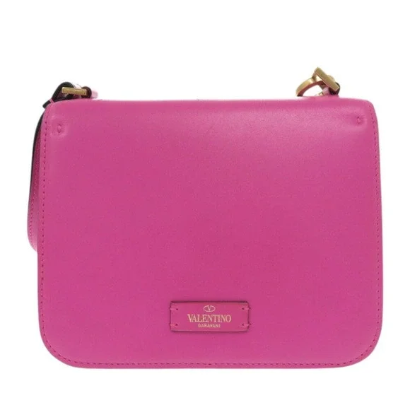 VALENTINO GARAVANI Pink Leather Shoulder Bag - Picture 4 of 10